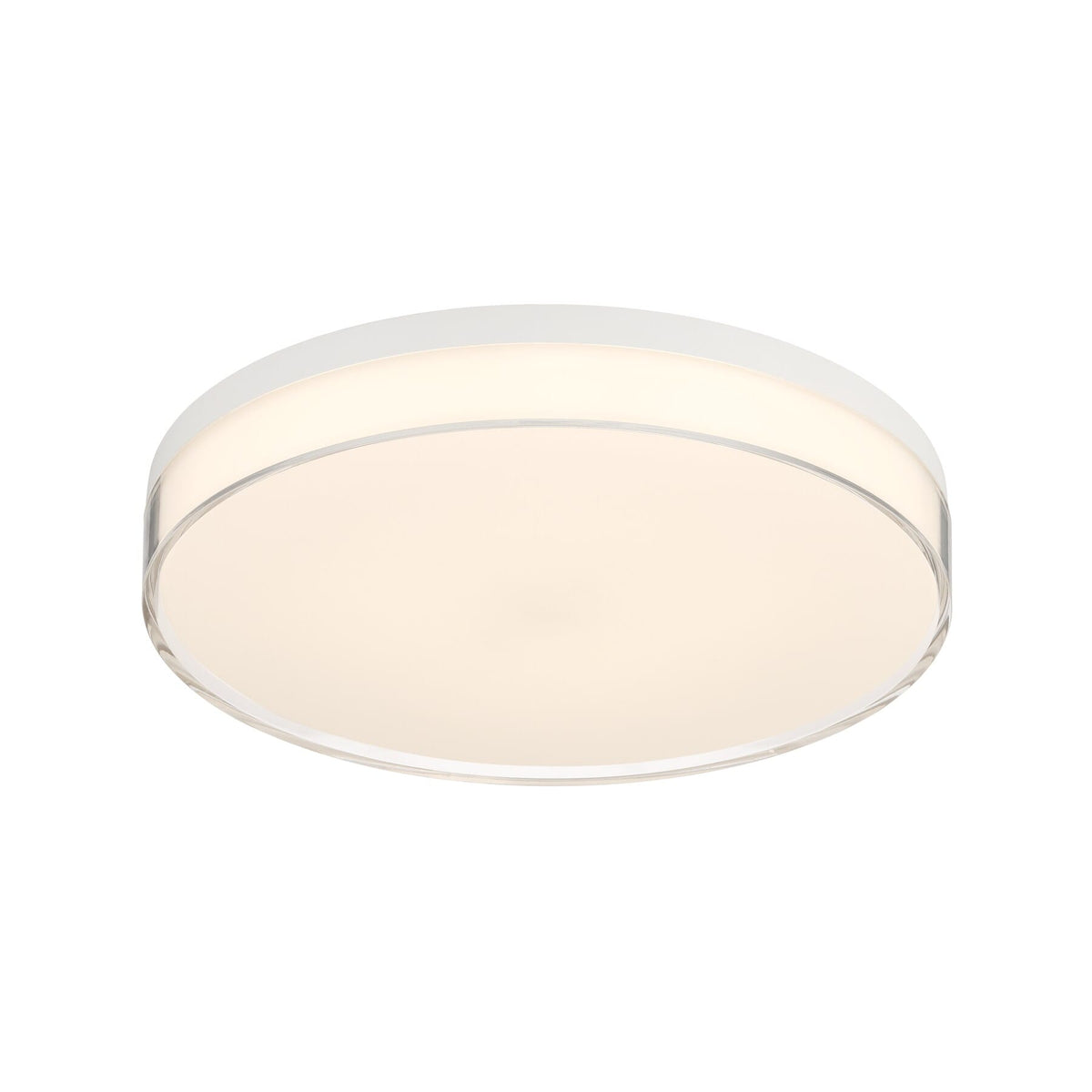 Savoy House 6-4444-13-WH Clarion 5CCT LED Acrylic Ceiling Light in White