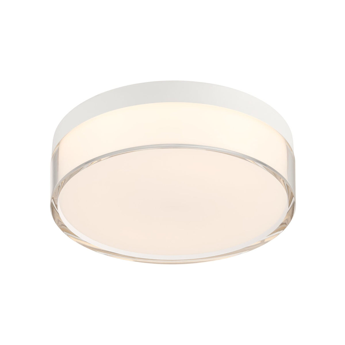 Savoy House 6-4444-7-WH Clarion 5CCT LED Acrylic Ceiling Light in White