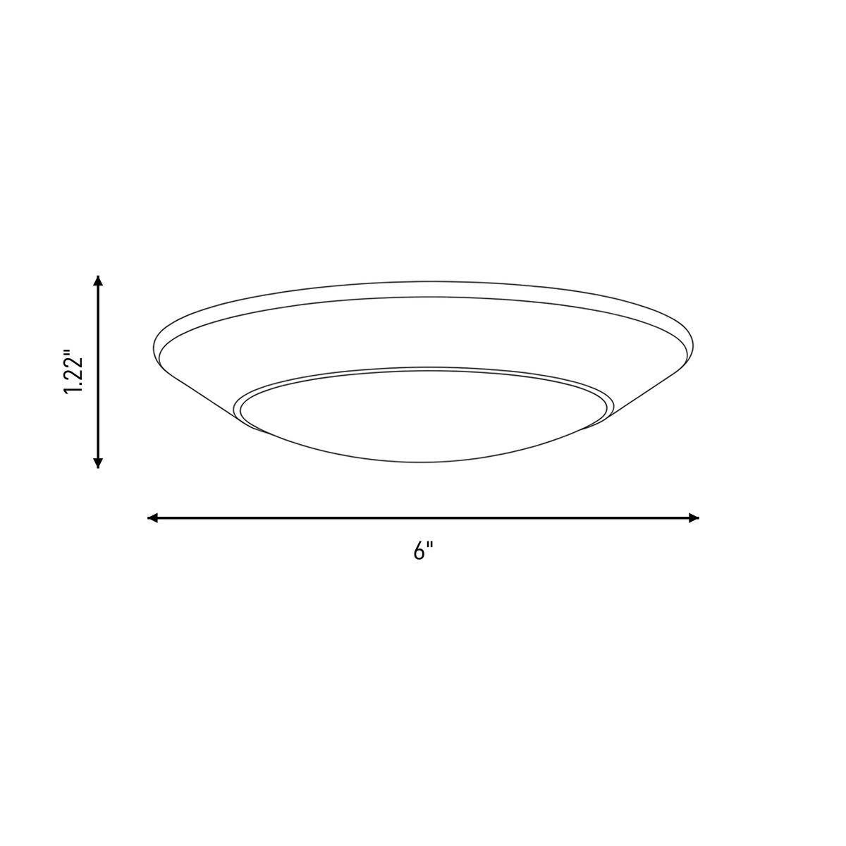 Savoy House 6-5CCT-6-WH LED 5CCT Disc Light in White