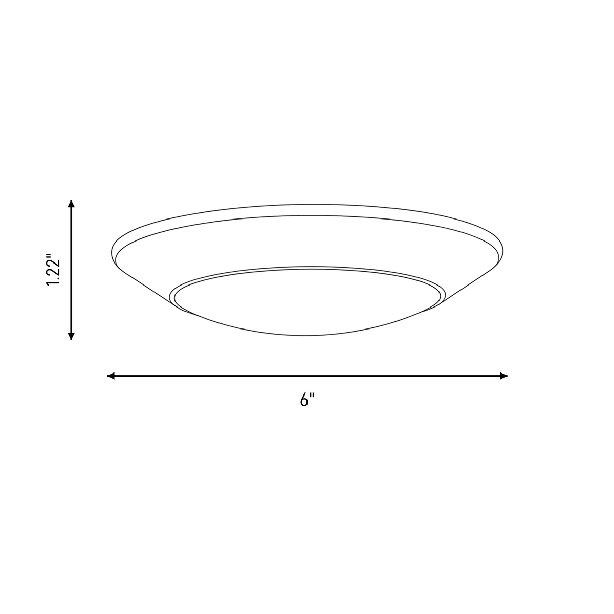 Savoy House 6-5CCT-6-WH LED 5CCT Disc Light in White
