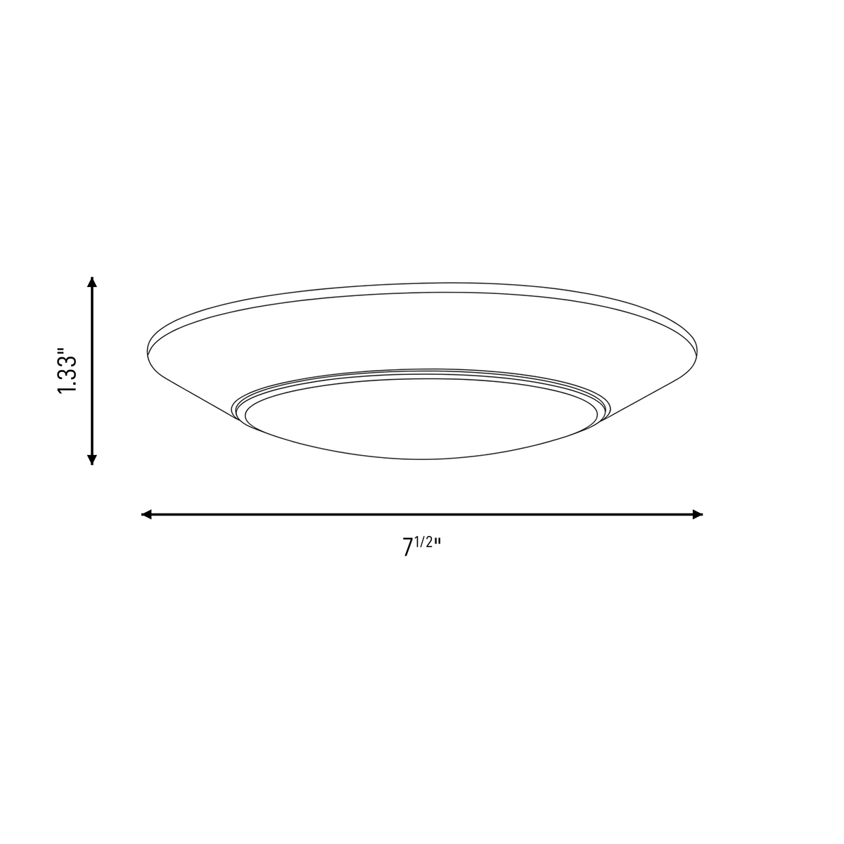 Savoy House 6-5CCT-7-BK LED 5CCT Disc Light in Matte Black