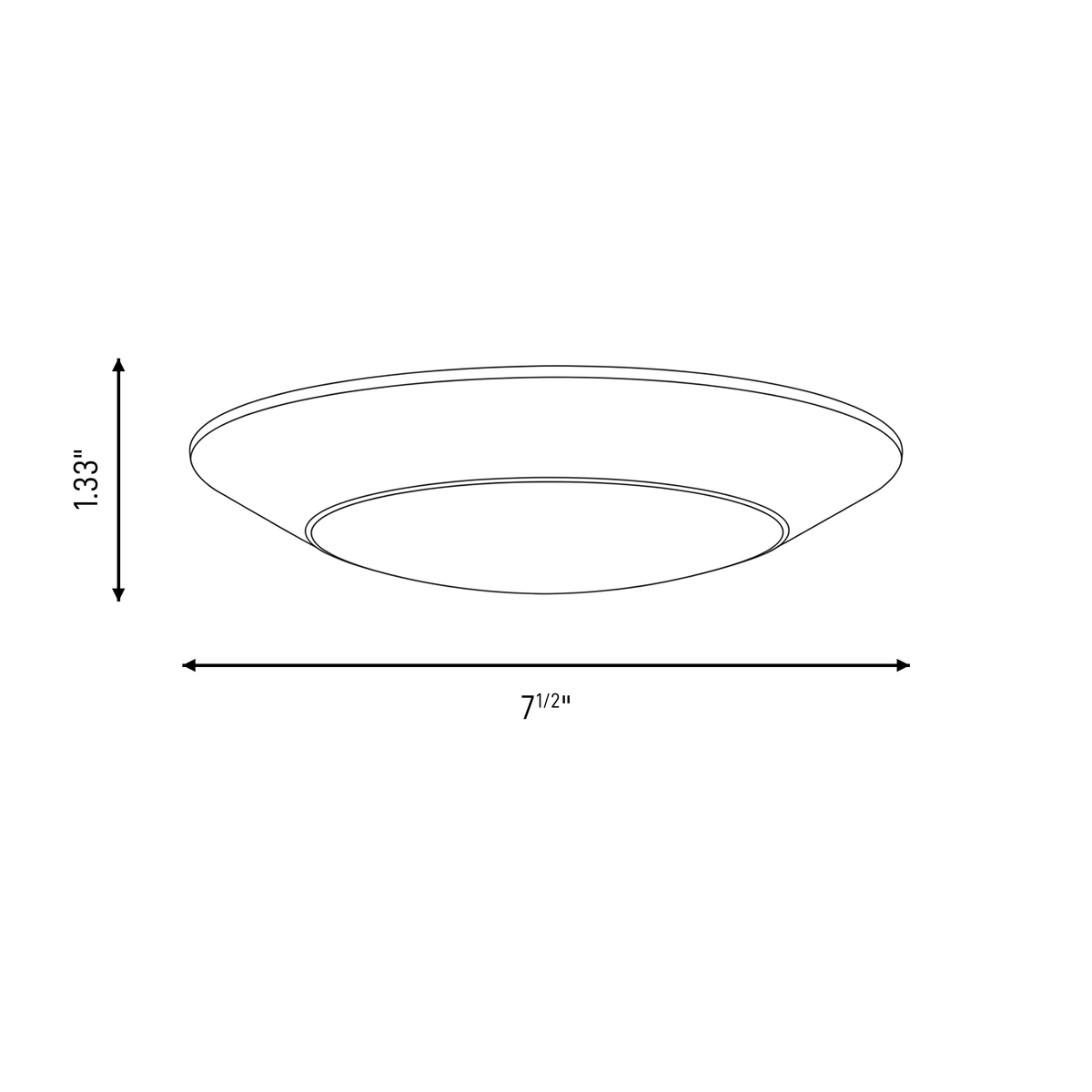 Savoy House 6-5CCT-7-WH LED 5CCT Disc Light in White