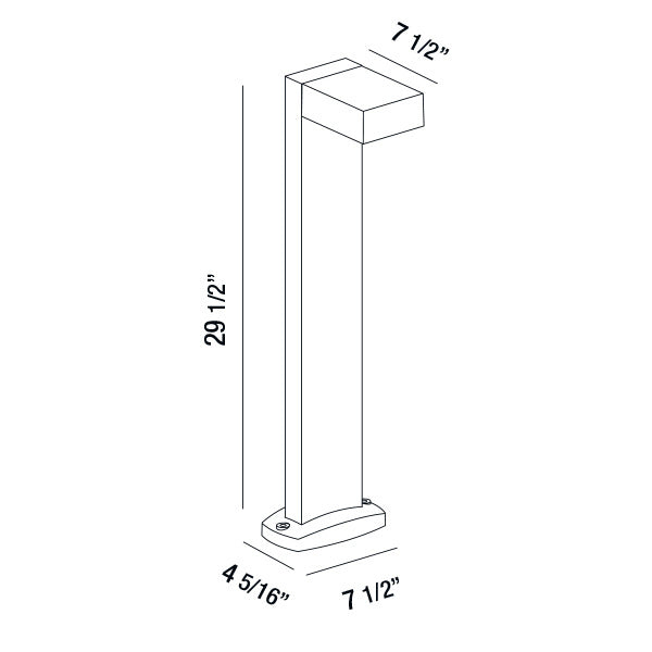 Eurofase Fosfora LED Bollard