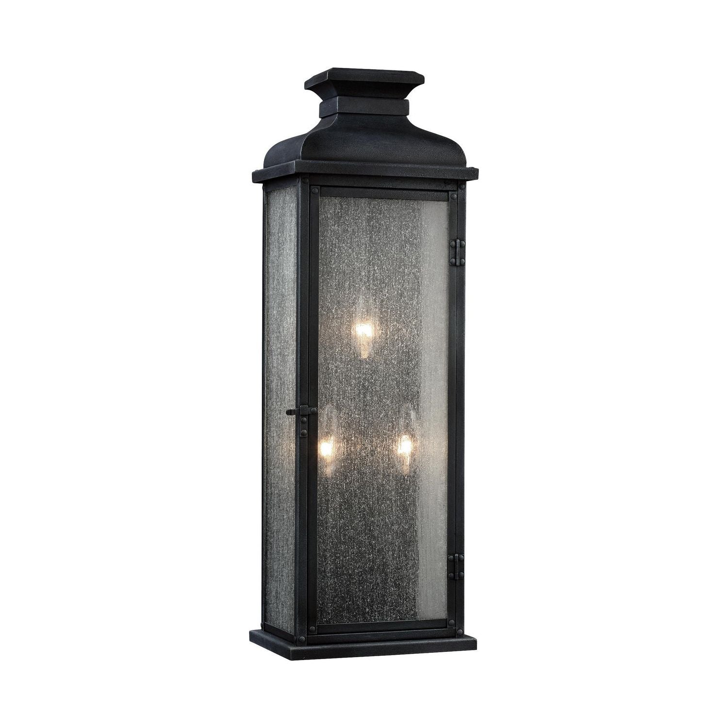 Visual Comfort Studio Canada - OL11102DWZ - Three Light Lantern - Pediment - Dark Weathered Zinc