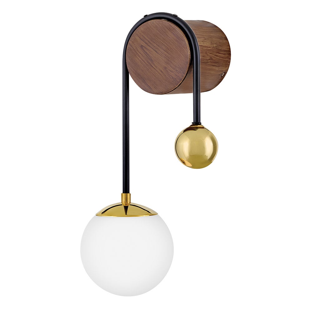 Lark 83570BBR Auggie Globe Sconce in Bright Brass