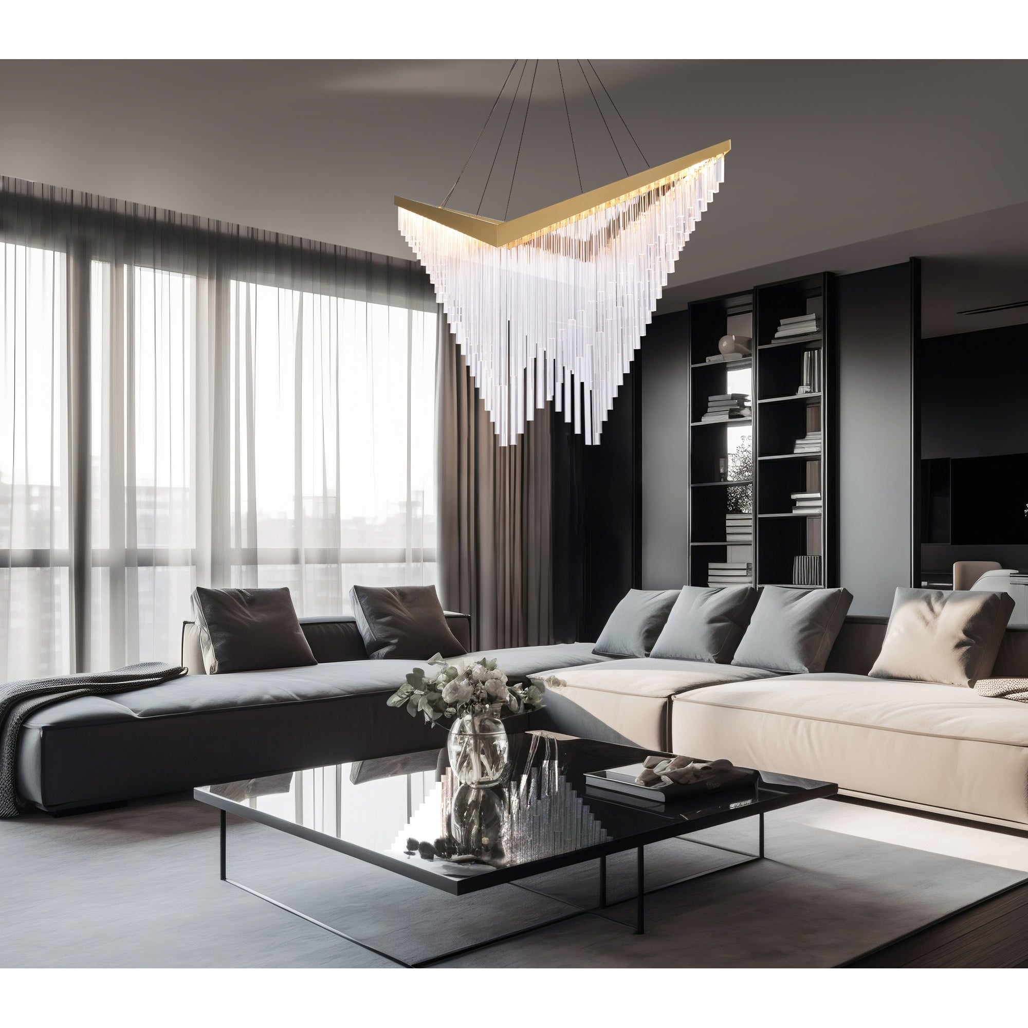 Eurofase 47188-013 Vivien LED Chandelier in Gold