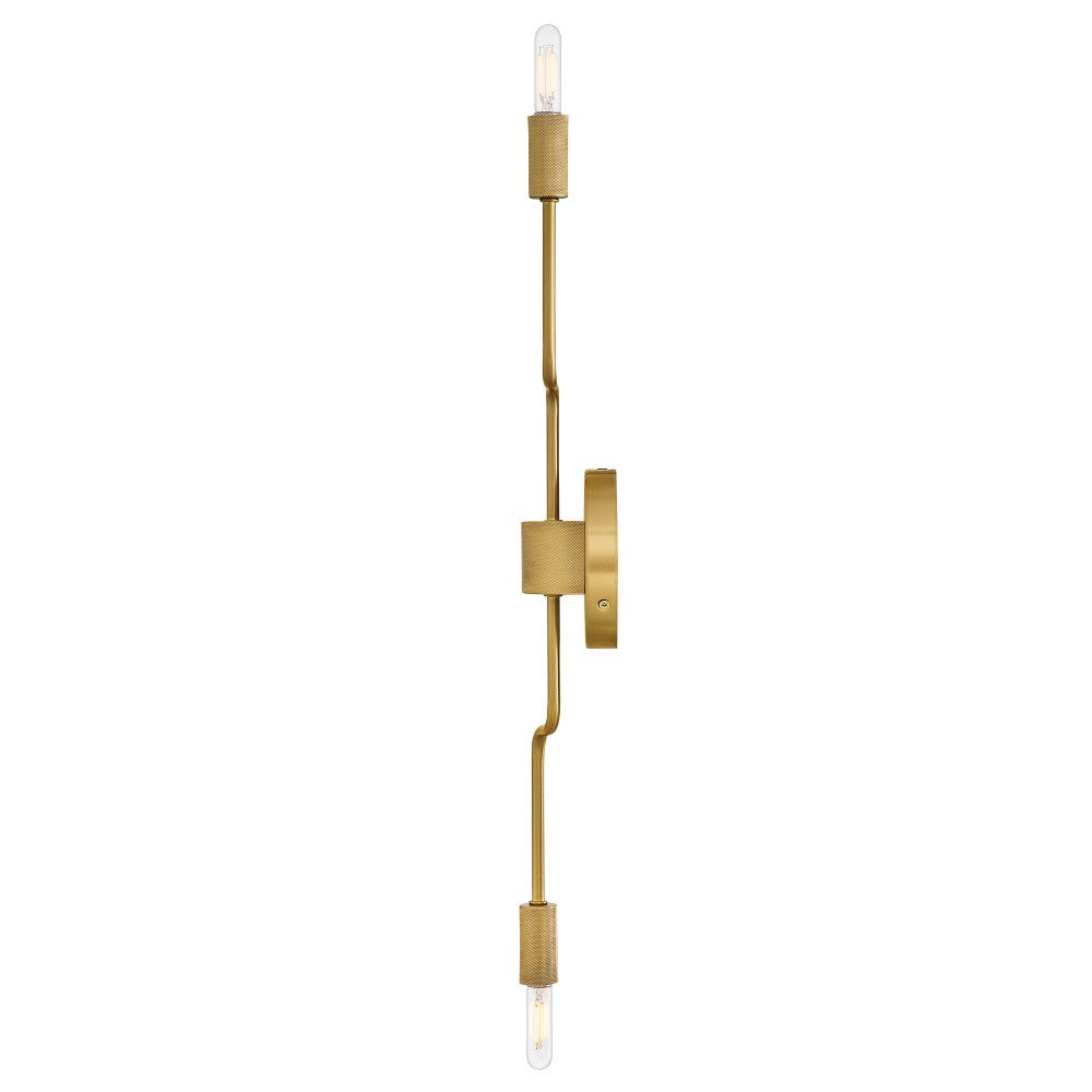 Applique murale double réglable Lark 83632LCB Austen en laiton laqué