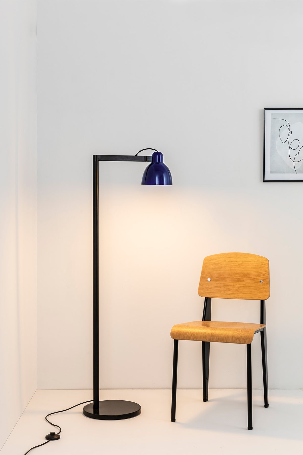 Faro Barcelona 64275-115-US Venice Floor Lamp in Cobalt Blue