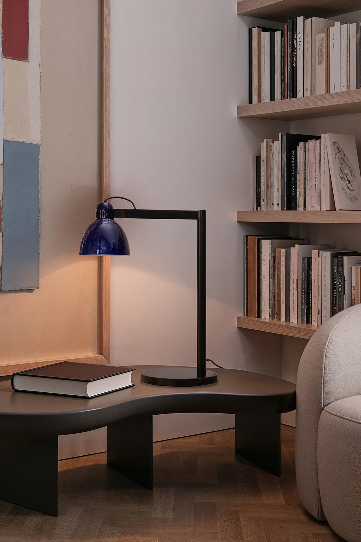 Faro Barcelona 64276-115-US Venice Table Lamp in Cobalt Blue