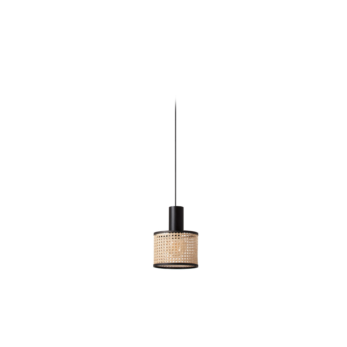 Faro Barcelona 64315-47-US Mambo Pendant in Black/Rattan