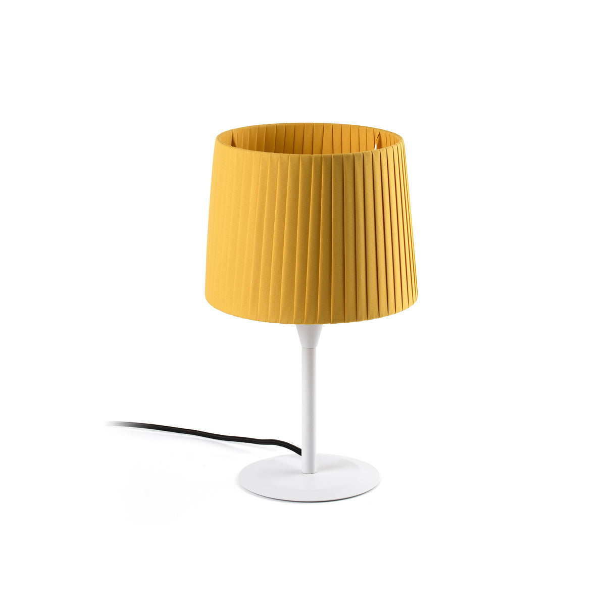 Faro Barcelona 64316-36-US Samba Table Lamp in White/Ribbon Yellow