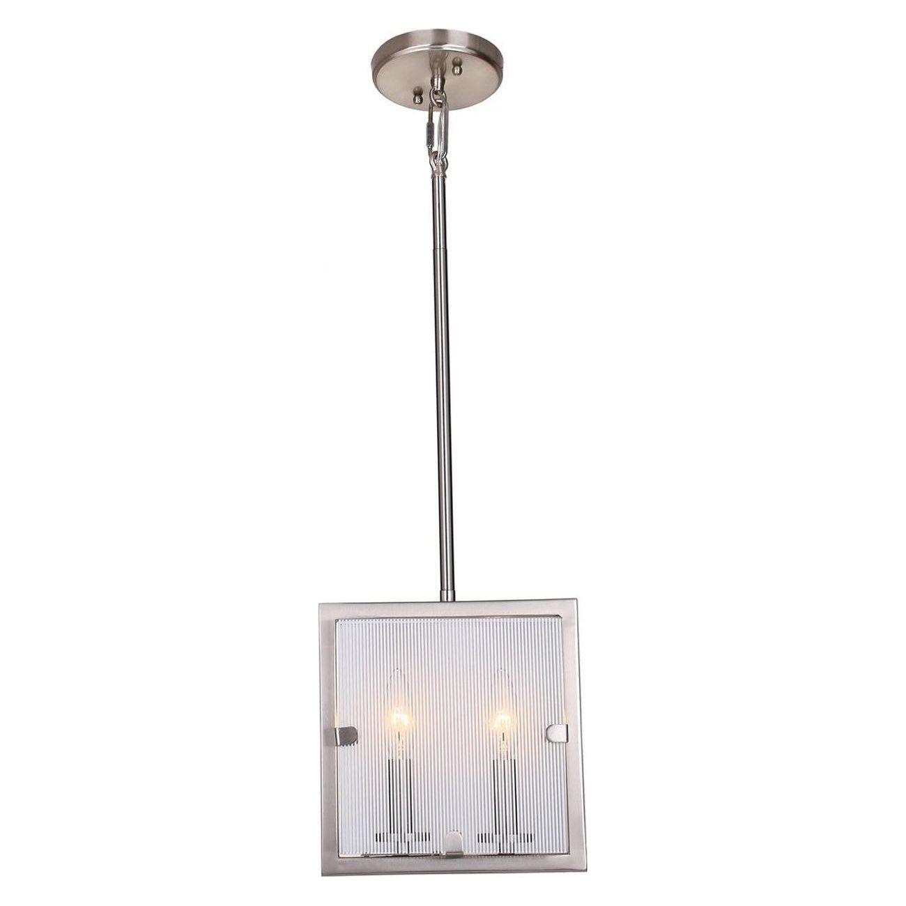 Artcraft Canada - AC10300SN - Two Light Pendant - Harbor Point - Satin Nickel
