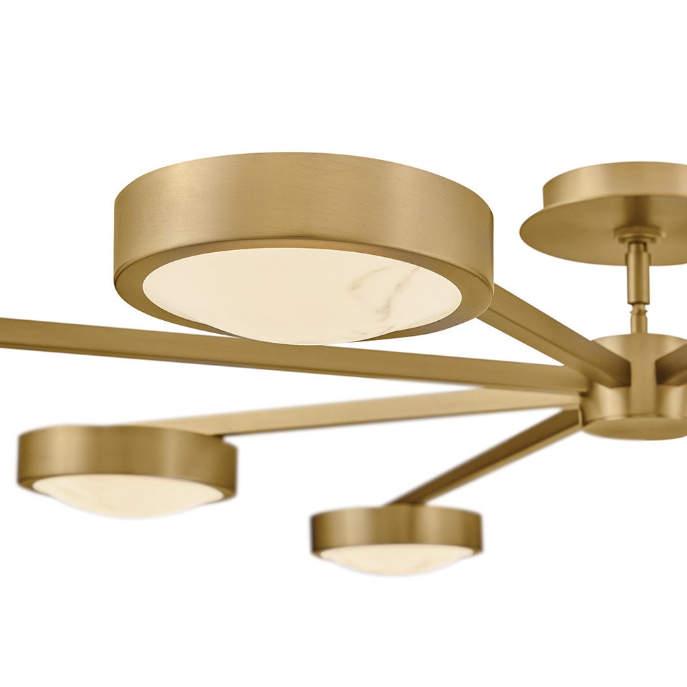 Fredrick Ramond FR31014LCB Cava LED Profil bas Suspendu/Semi-affleurant en laiton laqué
