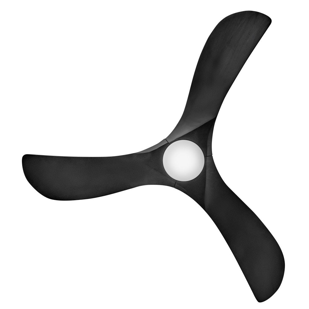Luminaire encastré intelligent à DEL Hinkley Lighting 903456FBB-LDD Swell Ventilateur en noir mat