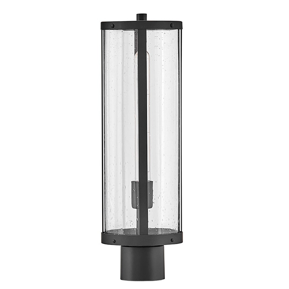 Lark 82051BK Alfie Post Mount Lantern in Black