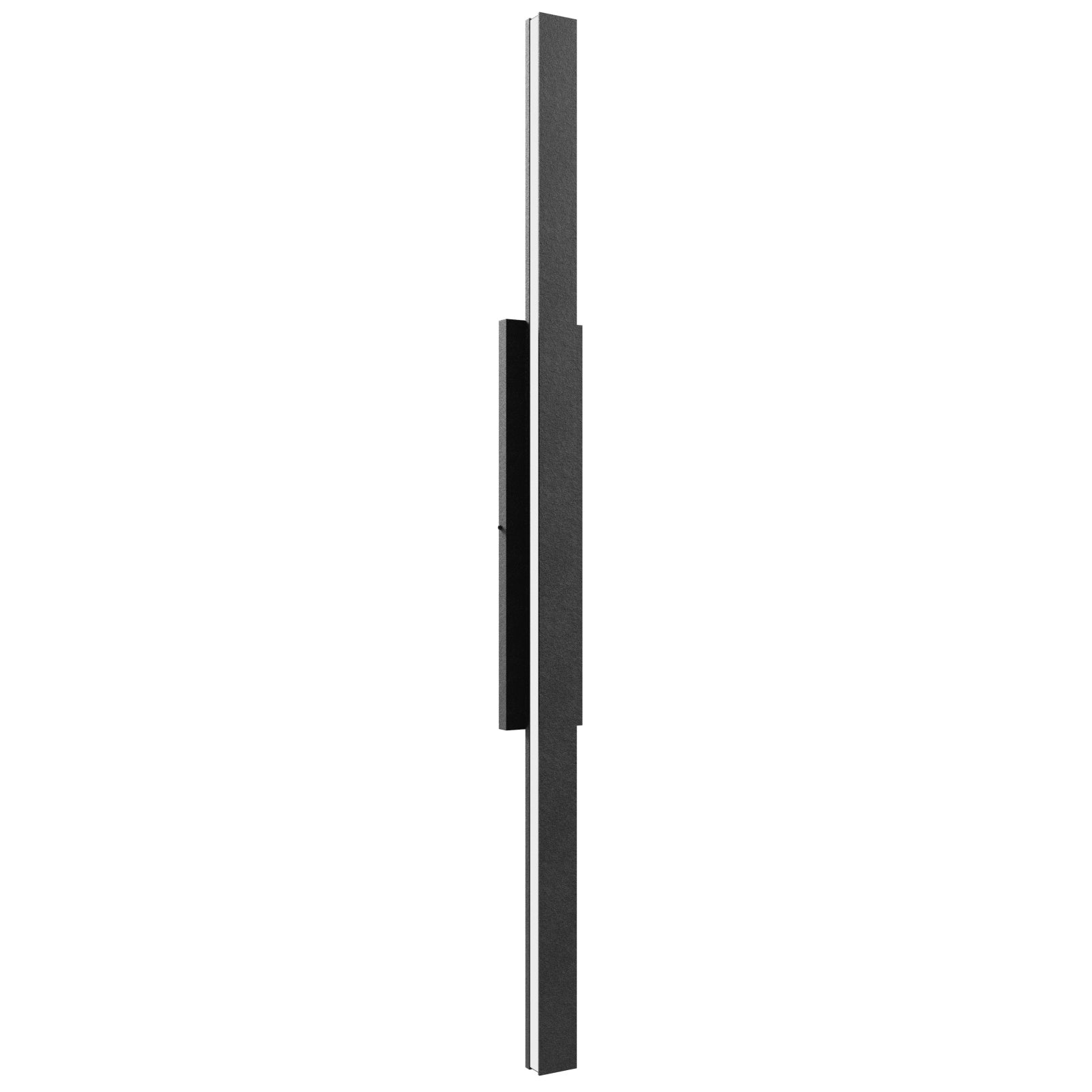 Avenue Outdoor Slim LED Wall Sconce AV2148-BLK front view — 48"H slim black aluminum rectangle on white background