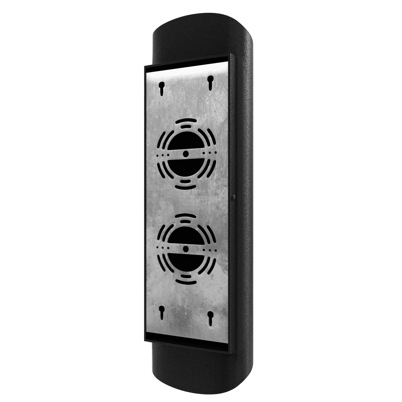 Avenue Outdoor 6"W LED Wall Sconce AV9910-BLK side profile — narrow wall projection, clean matte black frame edge
