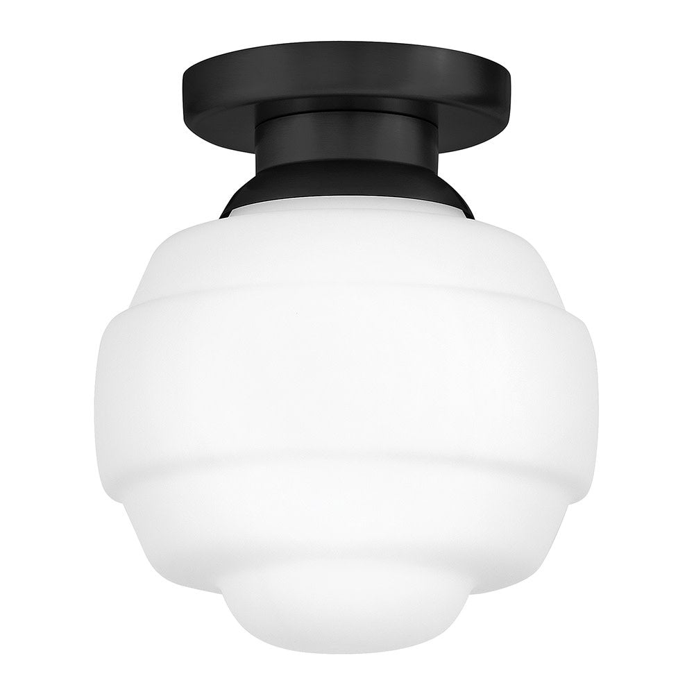 Lark 84321BK Penny Flush Mount in Black