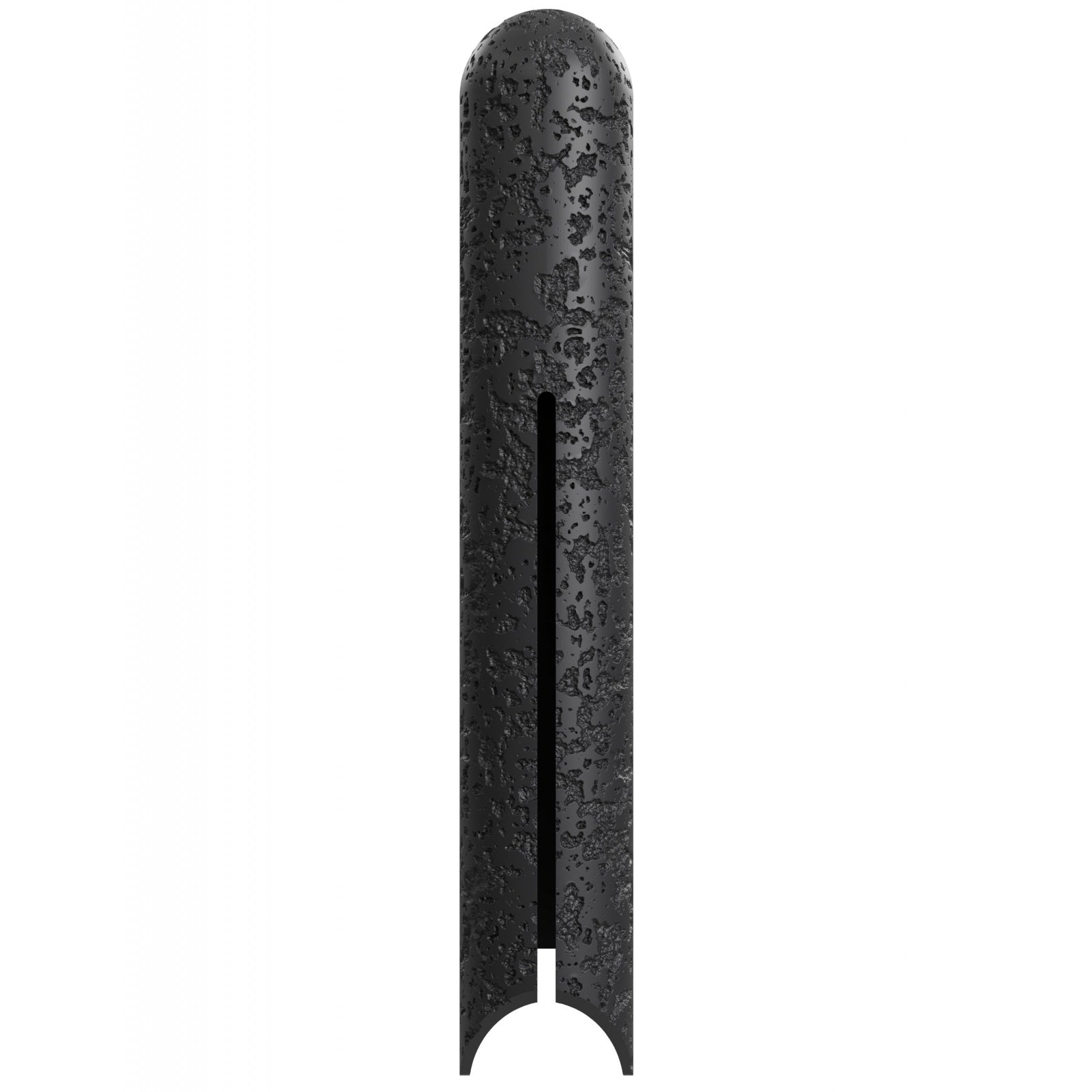 Avenue Outdoor en pierre naturelle LED Murale AV5436-BLK vue de face — Cadre en aluminium noir de 91,4 cm (36 po) de hauteur avec façade en dalle de pierre naturelle, fond blanc
