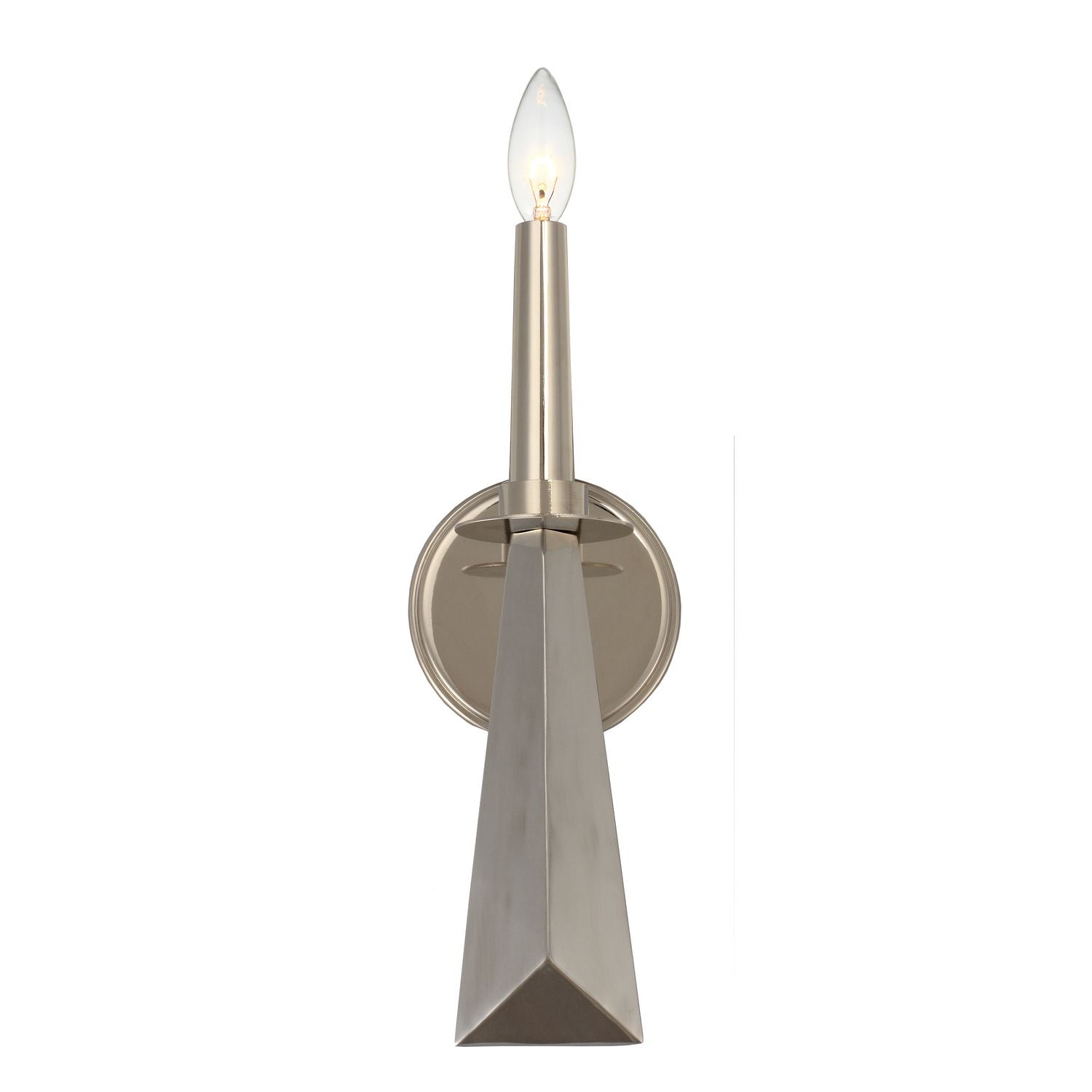 Crystorama - 7591-PN - One Light Wall Sconce - Palmer - Polished Nickel