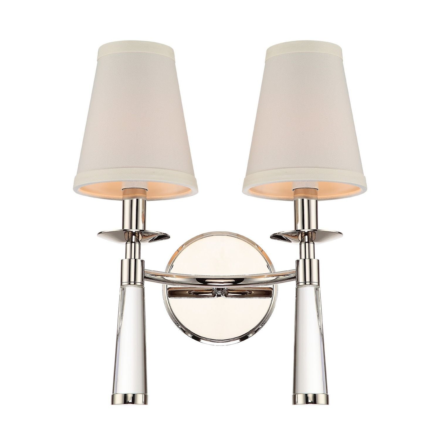 Crystorama - 8862-PN - Two Light Wall Sconce - Baxter - Polished Nickel