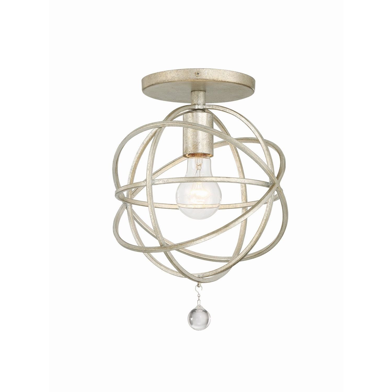 Crystorama - 9220-OS_CEILING - One Light Semi Flush Mount - Solaris - Olde Silver