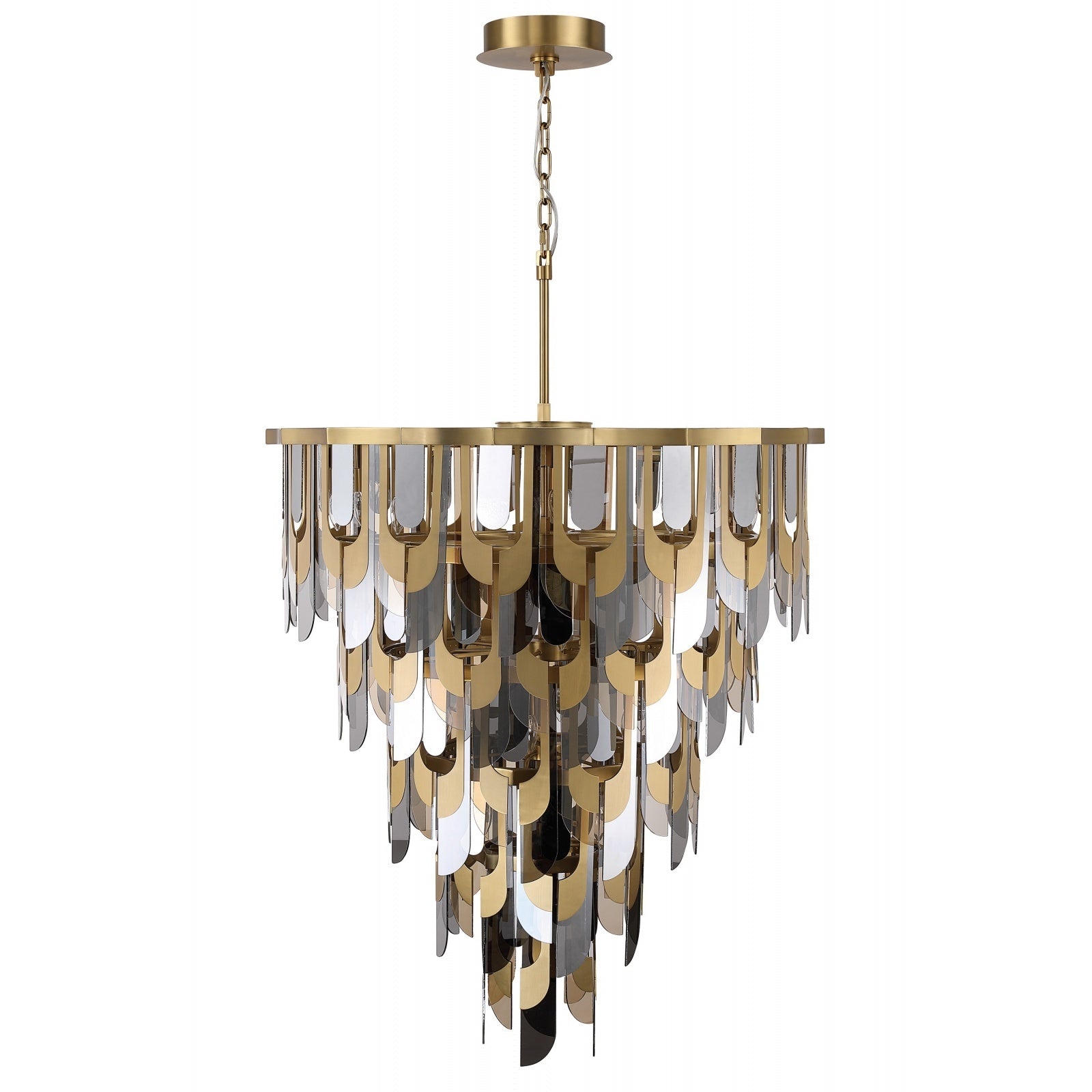 Éclairage d'avenue - HF7173-AGB - 25 lampes Suspension - Paramount - Laiton vieilli