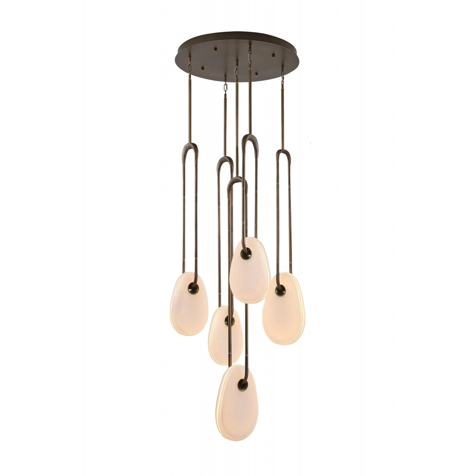 Éclairage d'avenue - HF7155-AB-WHT - LED Suspension - Palmiers - Laiton vieilli