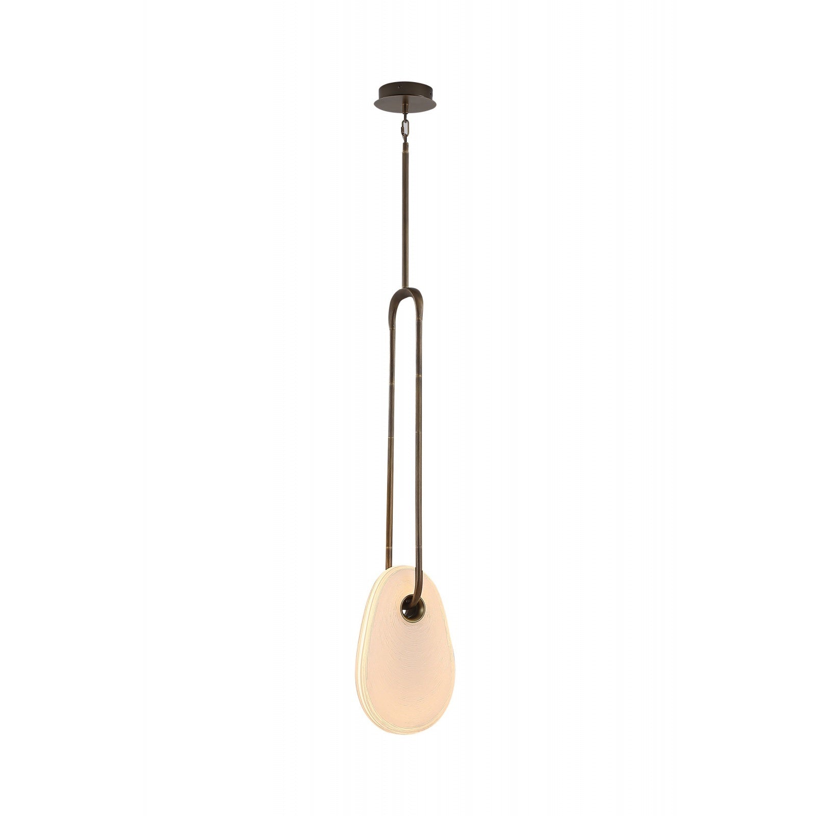Éclairage d'avenue - HF7122-AB-WHT - LED Suspension - Palmiers - Laiton vieilli