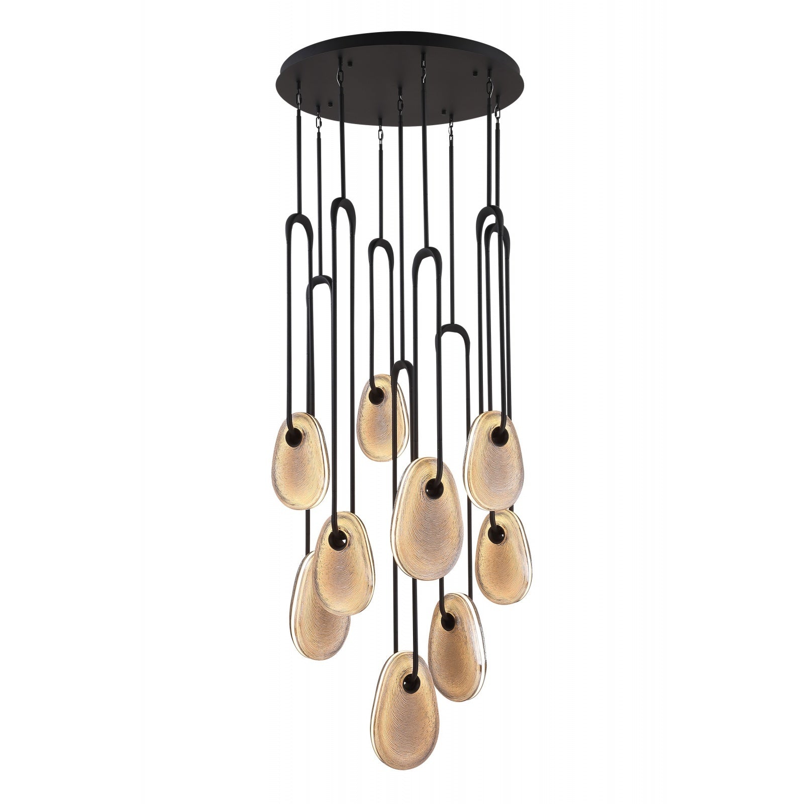 Éclairage d'avenue - HF7109-BK-SMK - LED Suspension - Palmea - Noir mat