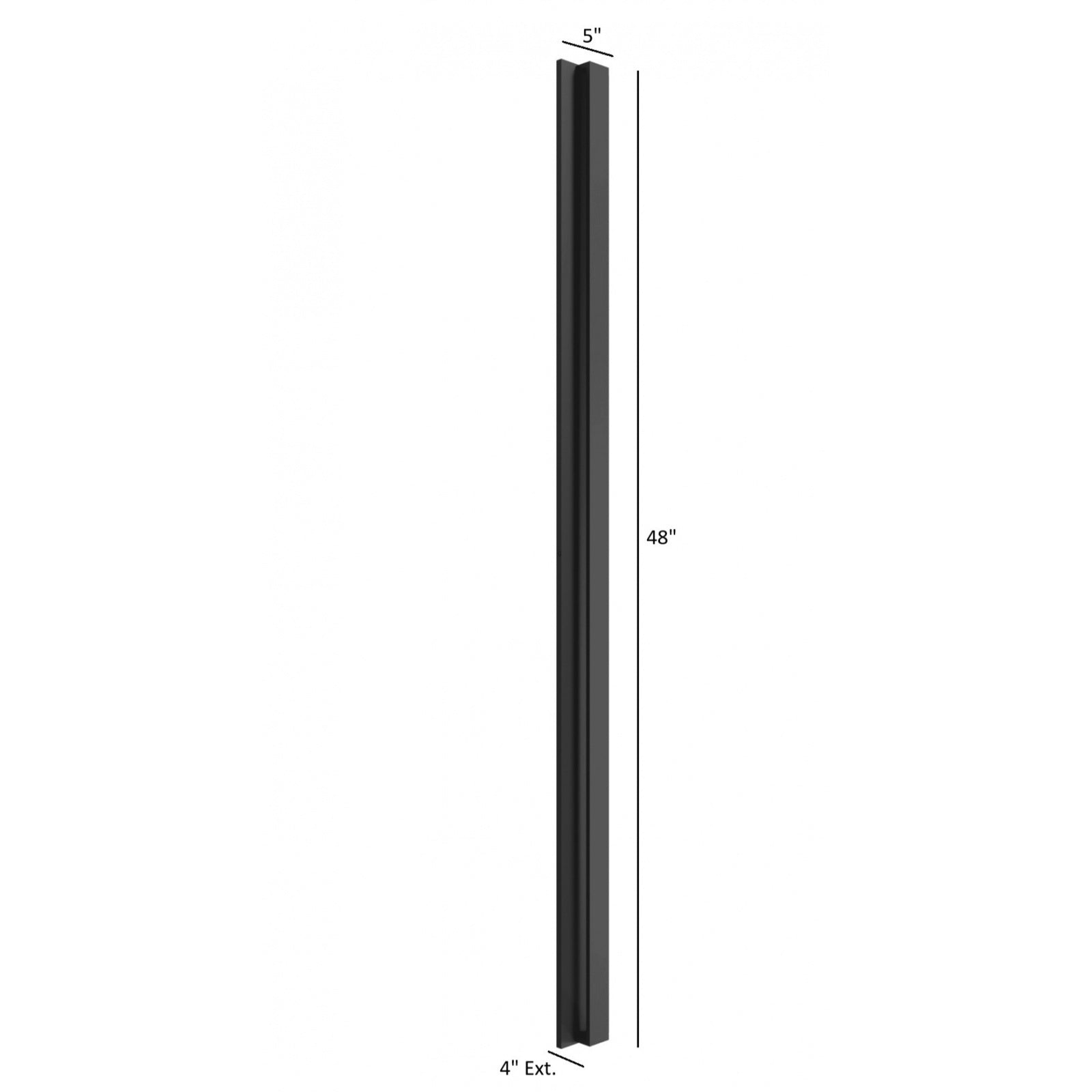 Avenue Outdoor 5-CCT Up/Down LED Wall Sconce AV4948-BK-5CCT installed on exterior — warm upward and downward beams on wall surface