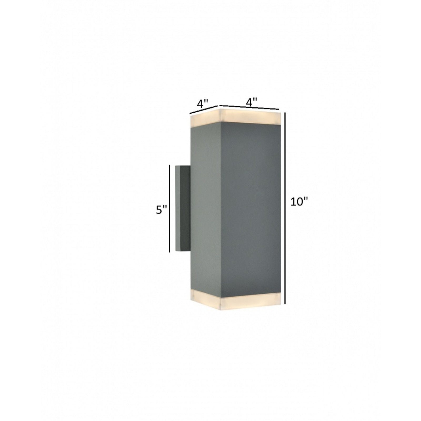 Avenue Outdoor Up/Down LED Wall Sconce AV9894-SLV installed on exterior — silver sconce projecting defined upward and downward beams on wall surface