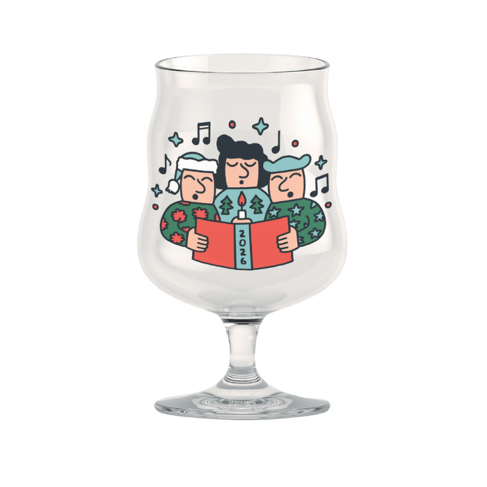 Holmegaard 4300548 Mikkeller Verre à bière universel de Noël 2026 transparent avec décoration