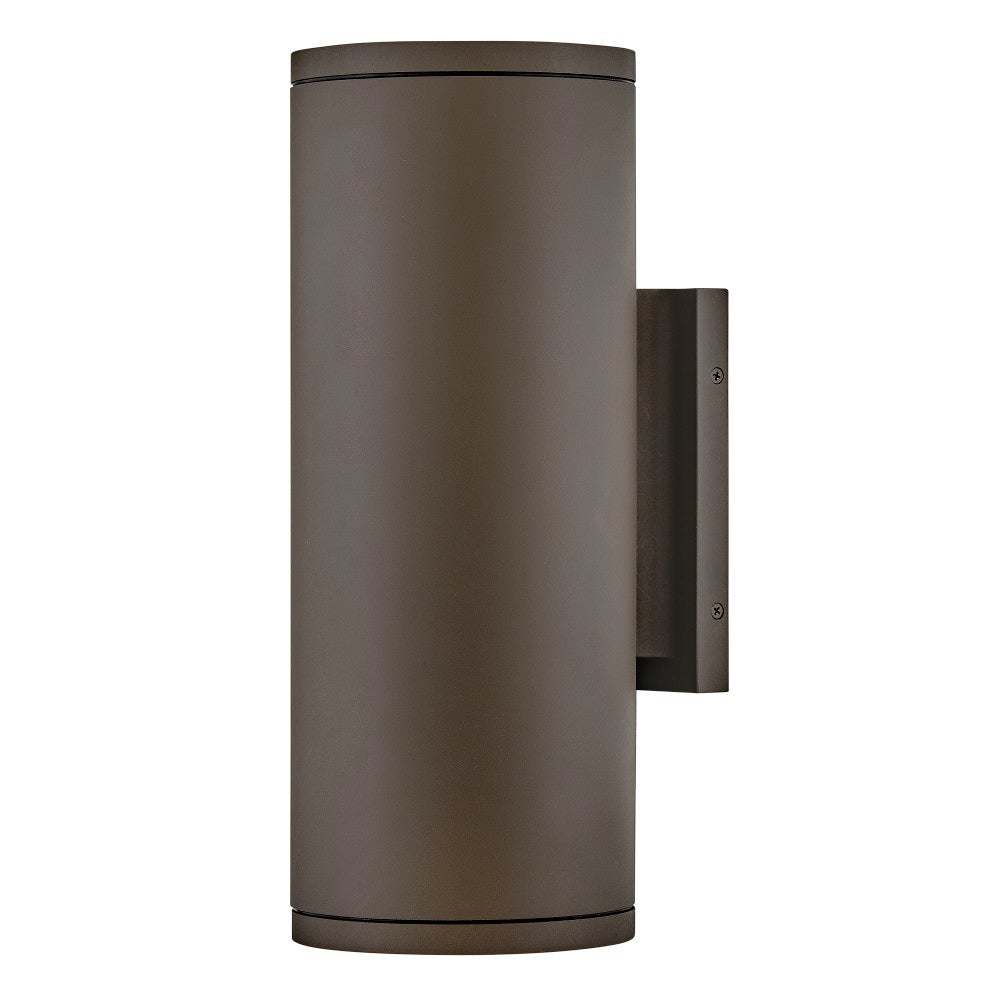 Hinkley Lighting 13595AZ-LL Silo LED Up/Down Wall Mount Lantern in Architectural Bronze