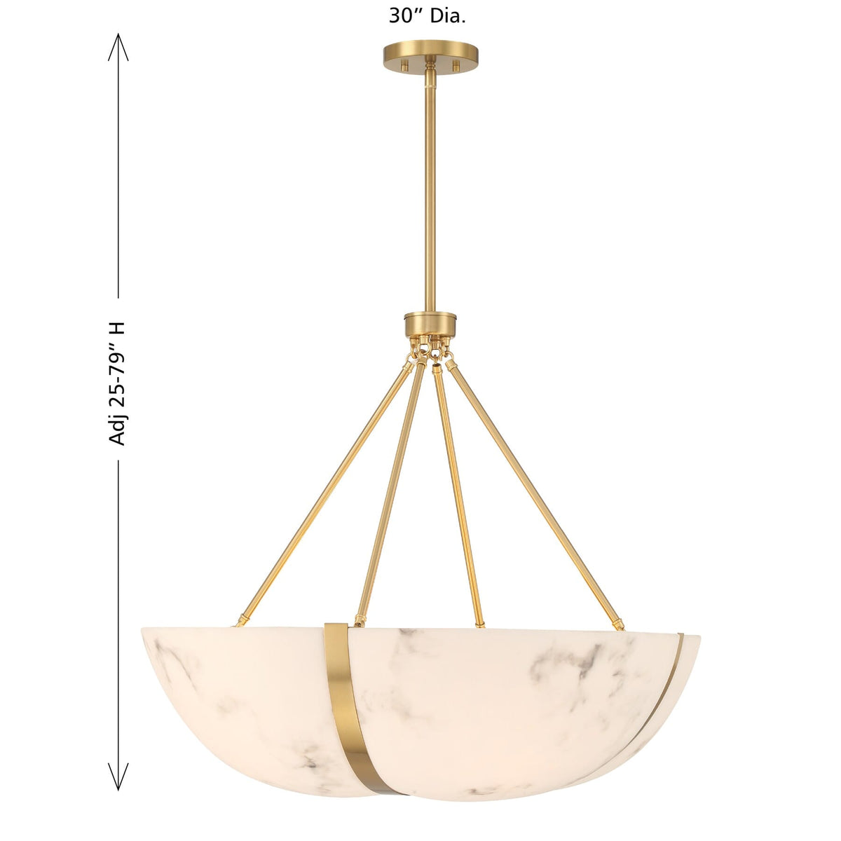Savoy House 7-1451-4-322 Chalfont Suspension en laiton chaud