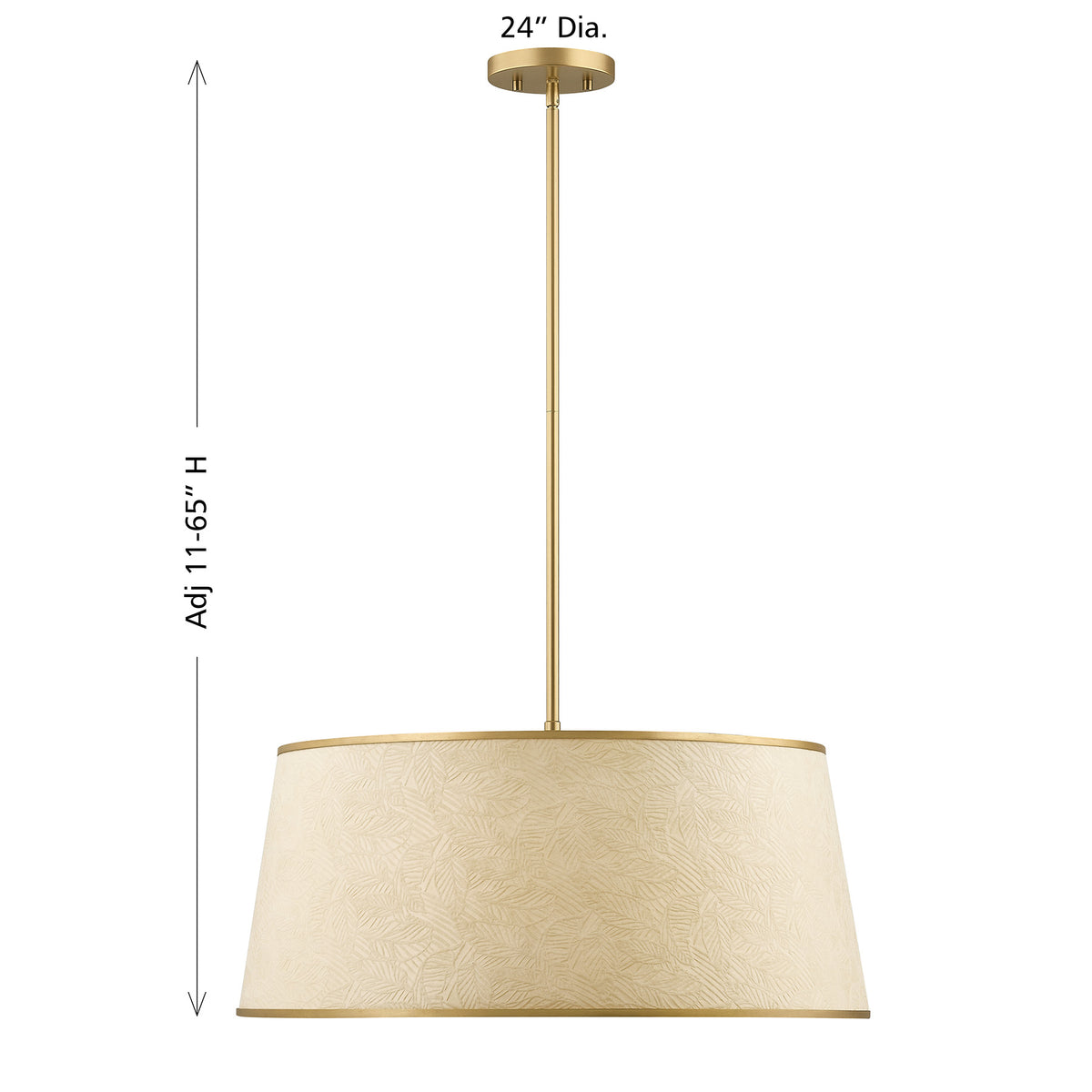 Maison Savoie 7-2044-6-328 Sombra Suspension en or filé