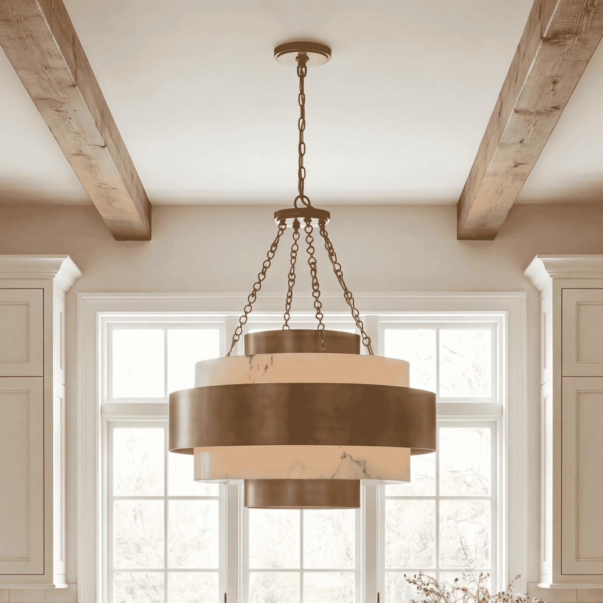 Savoy House 7-3091-6-339 Davenport Suspension à patine antique