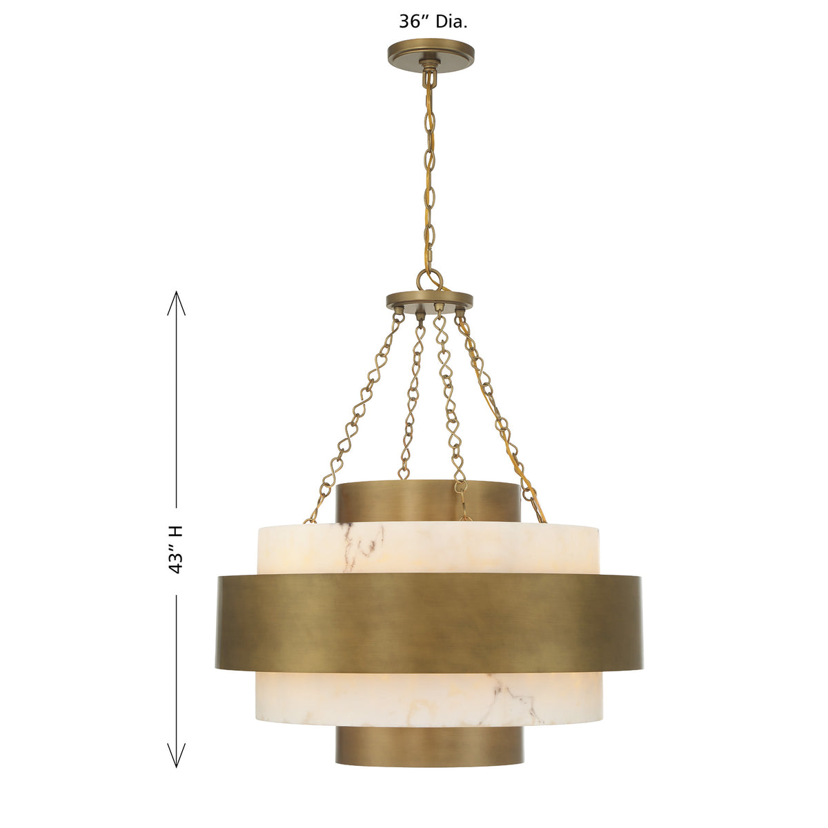 Savoy House 7-3091-6-339 Davenport Suspension à patine antique