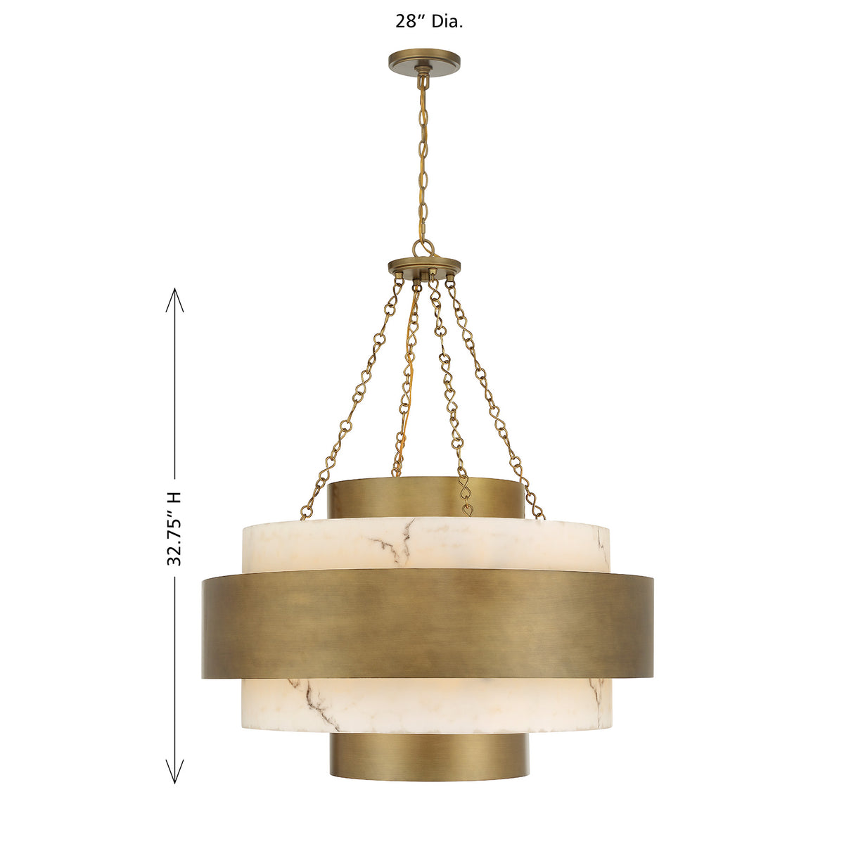 Savoy House 7-3092-8-339 Davenport Suspension à patine antique