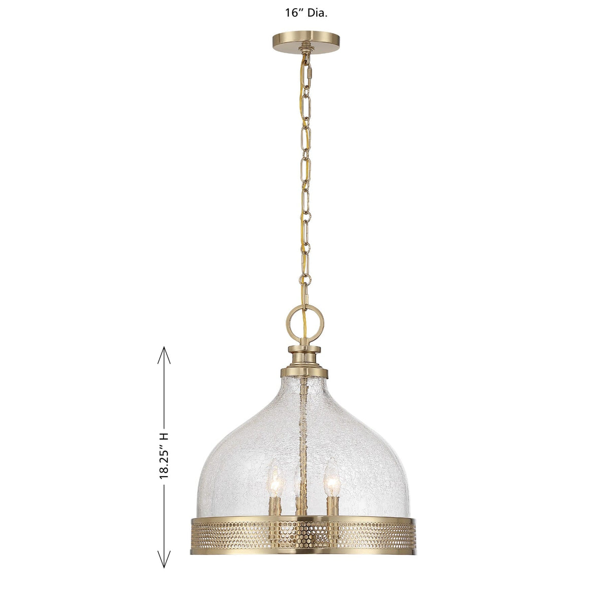 Savoy House 7-3699-3-127 Stern Pendant in Noble Brass