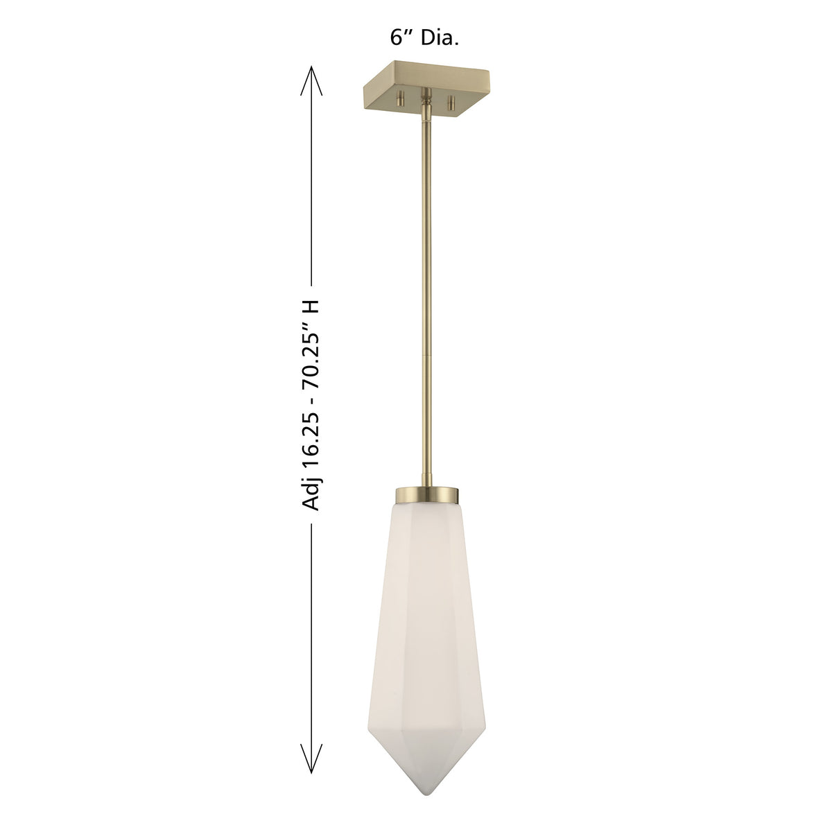 Savoy House 7-6121-1-127 Leland Pendant in Noble Brass