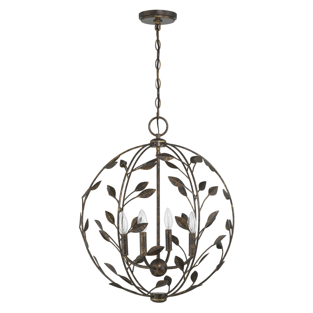 Maison Savoy 7-6704-4-334 Laska Suspension en bronze enchanté