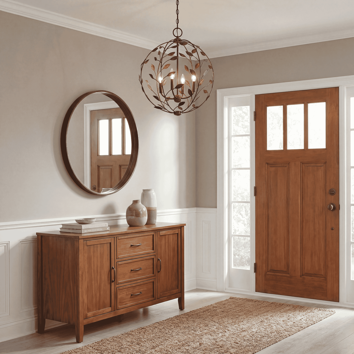 Maison Savoy 7-6704-4-334 Laska Suspension en bronze enchanté