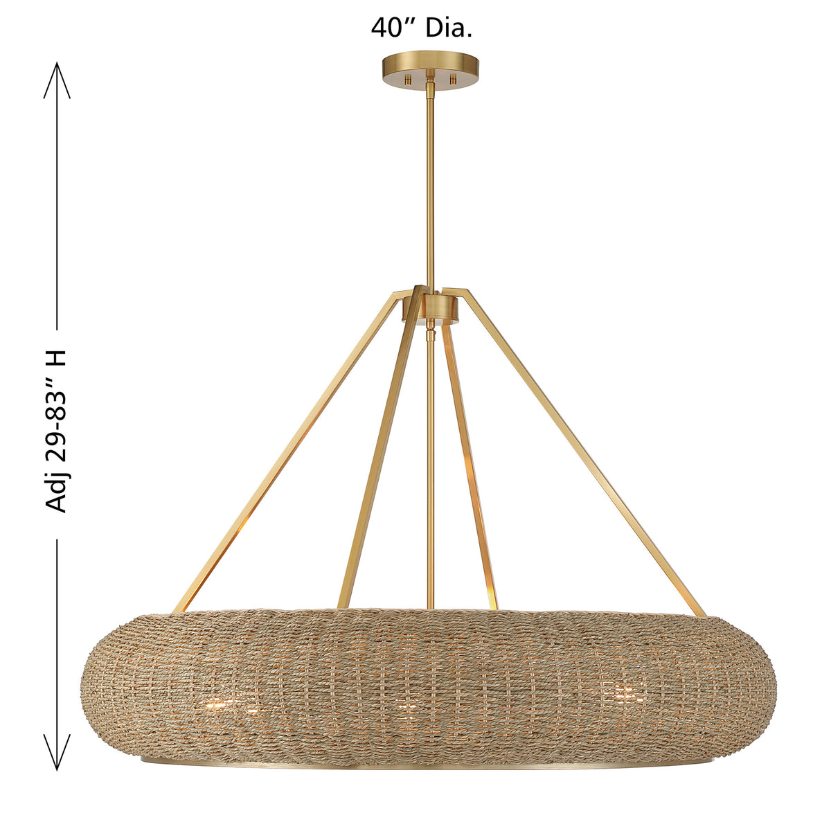 Savoy House 7-8301-6-322 Gaia Suspension en laiton chaud