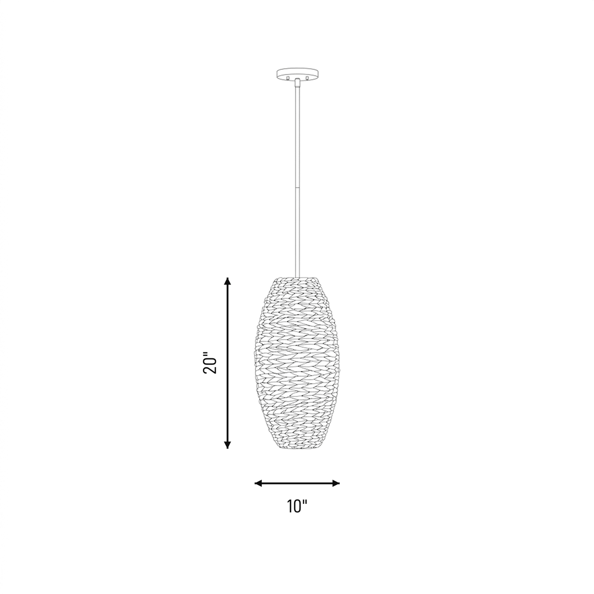 Maison Savoy 7-8416-1-220 Tierra Brisa Suspension en laiton Riviera