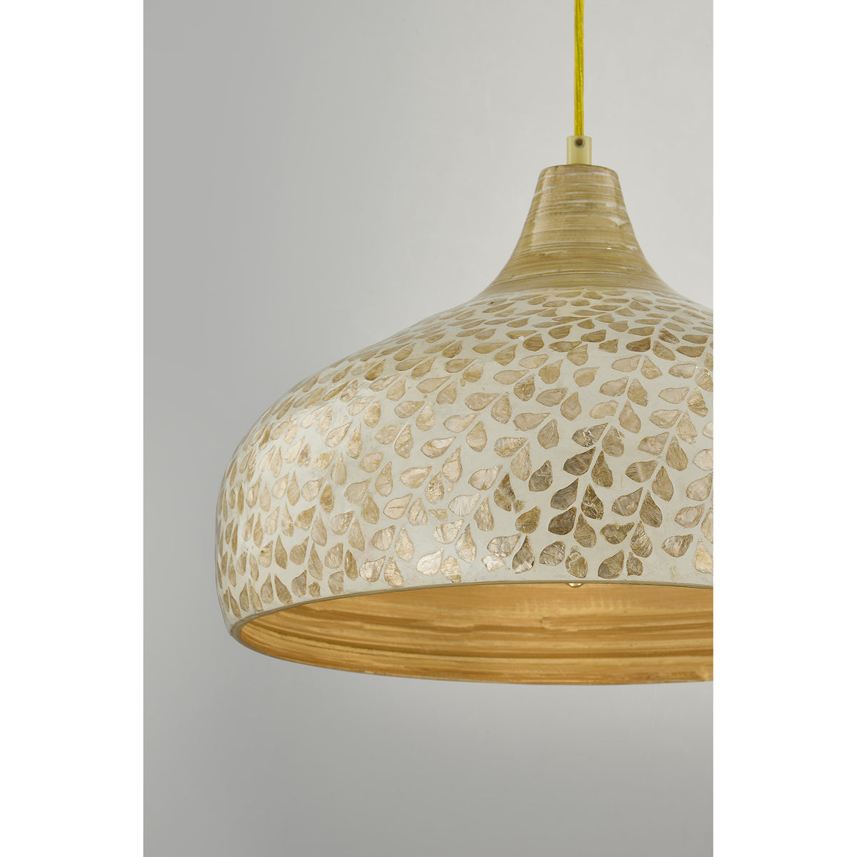 Savoy House 7-9877-1-336 Kemp Pendant in Ivory and Gold Shell