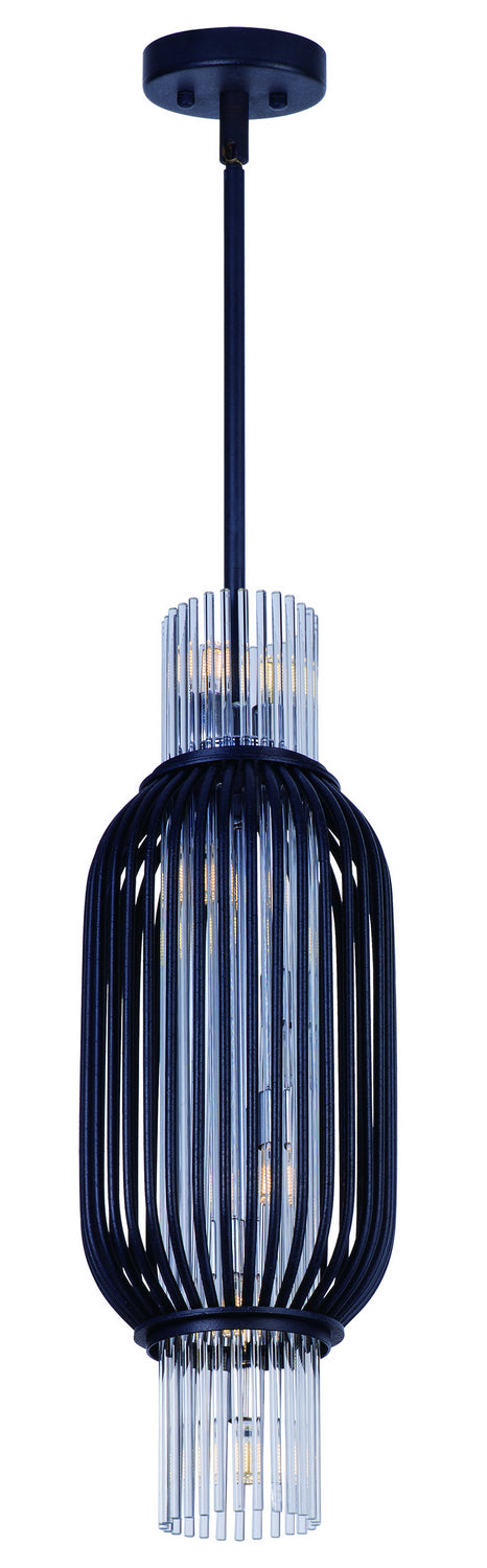 Éclairage Maxim 38383CLAR Volière Suspension en anthracite