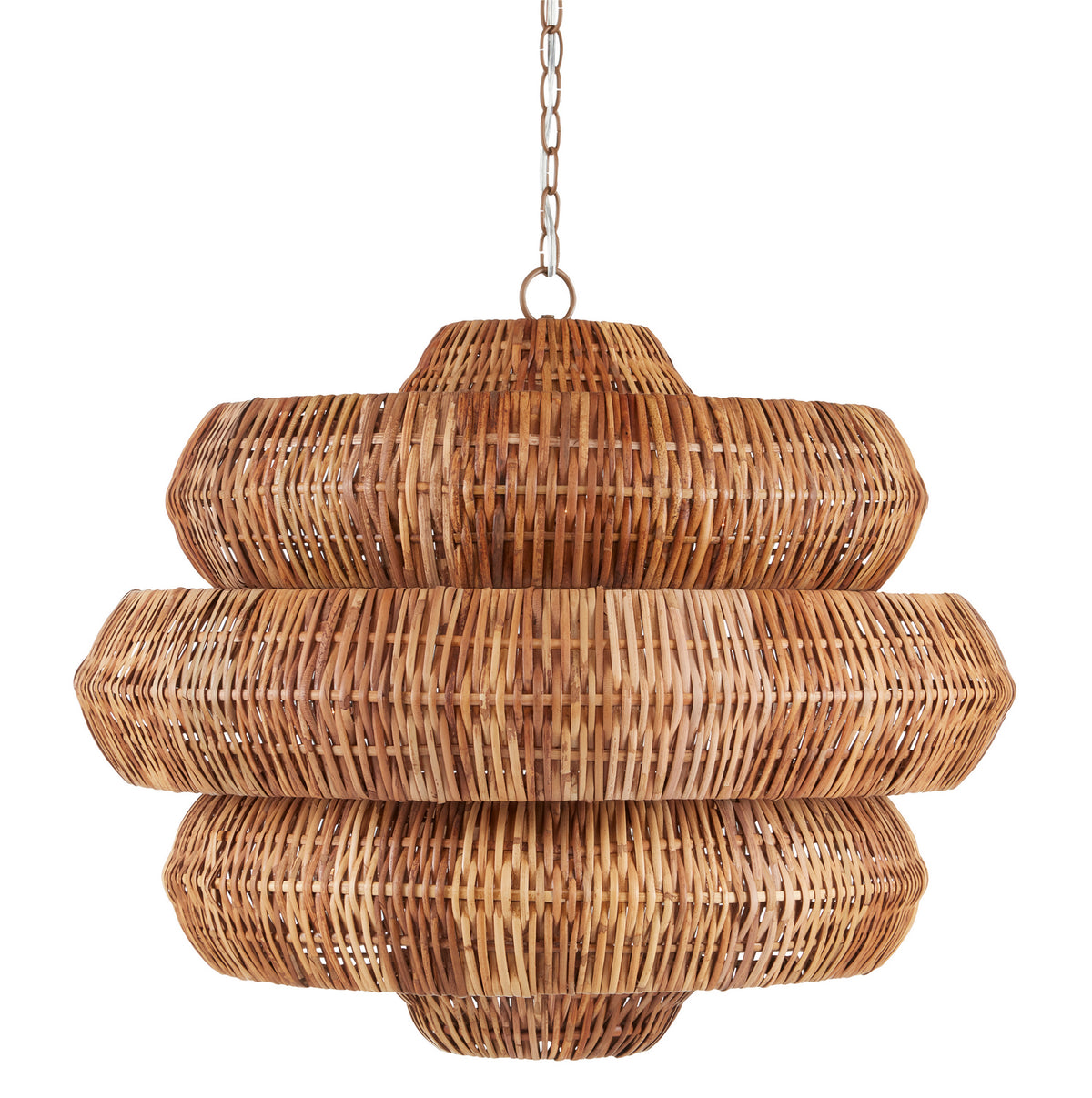 Currey and Company 9859 Antibes Chandelier in Natural / Khaki