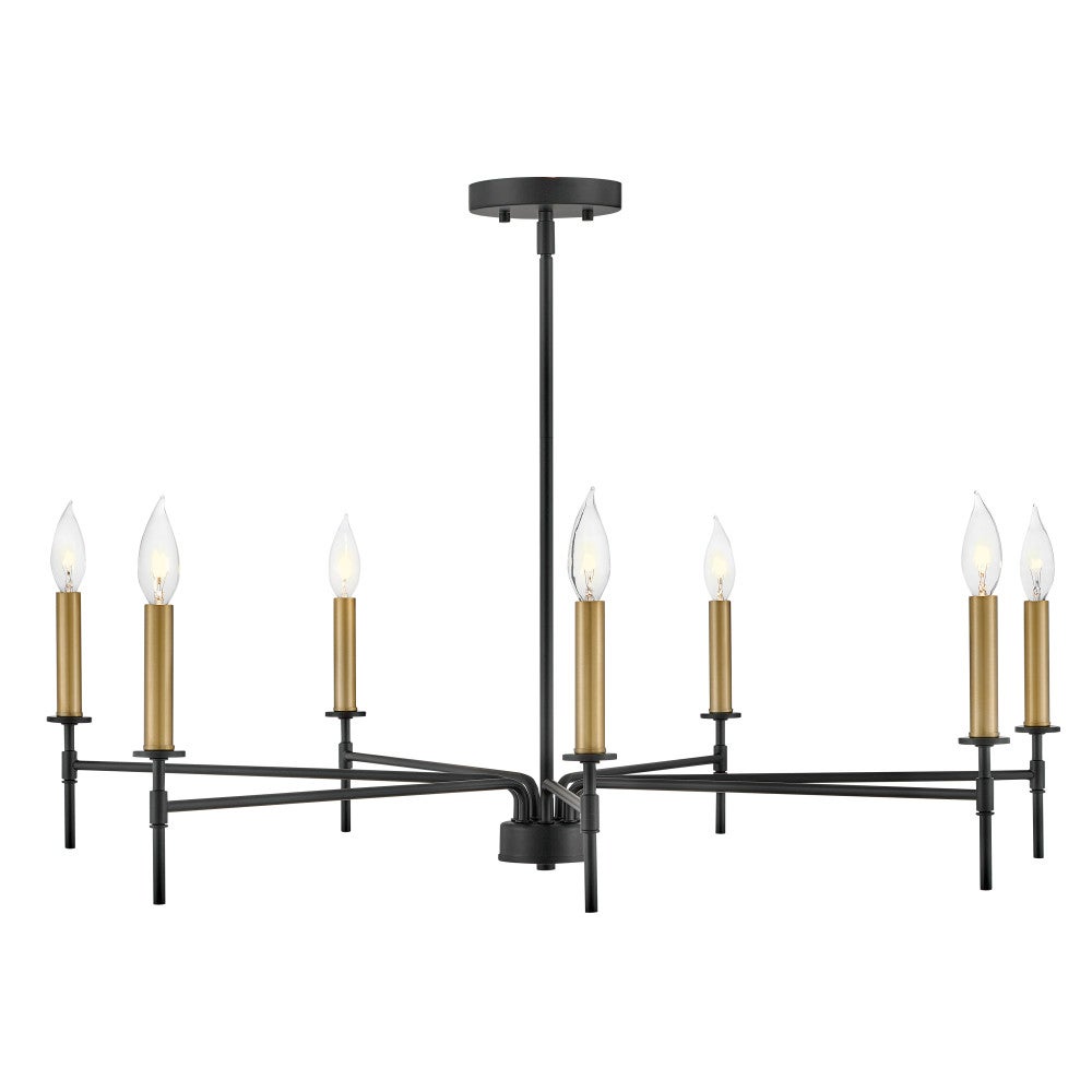 Lark 83077BK Hux Chandelier 83077 in Black