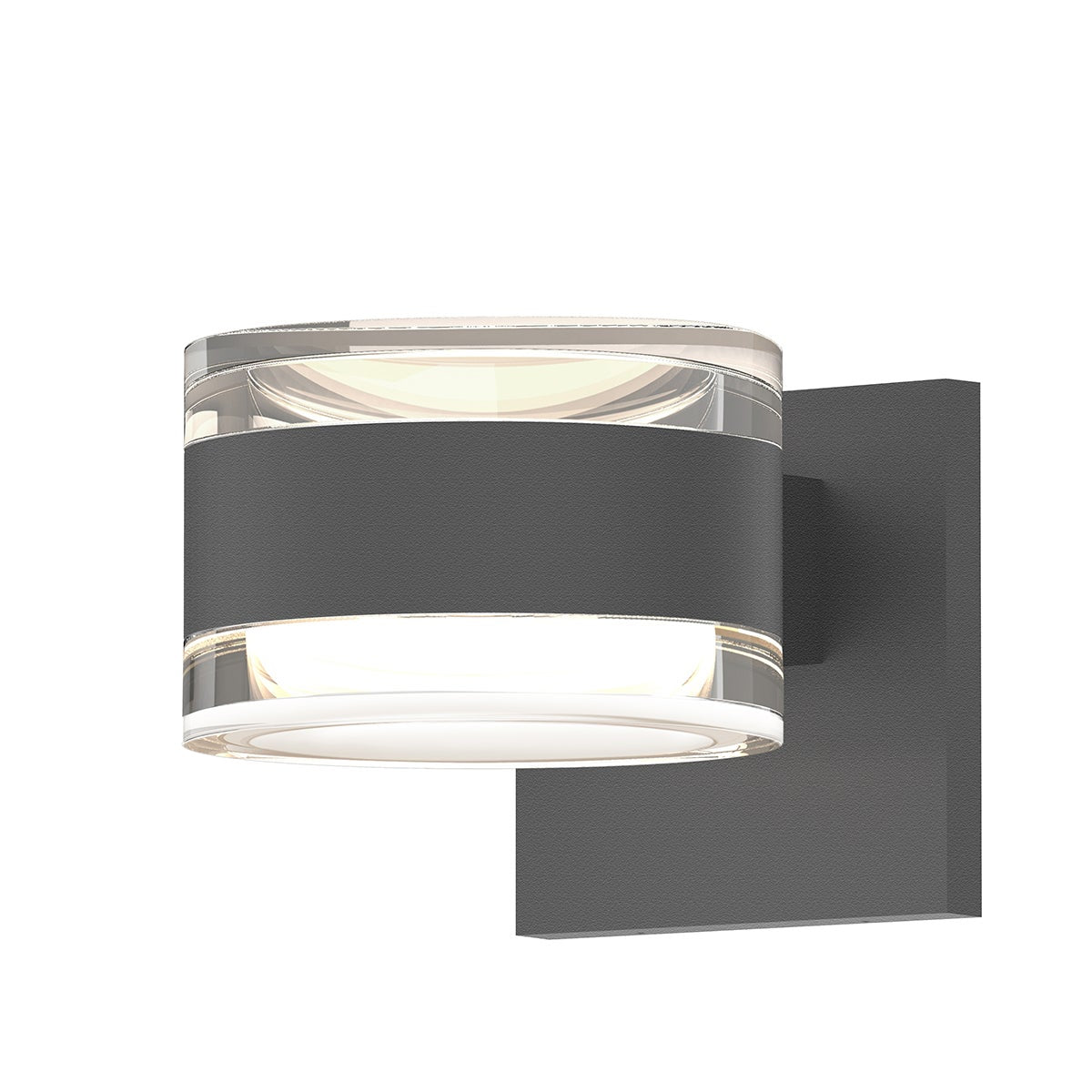 Sonneman 7302.FH.FH.74-WL REALS Up/Down LED Wall Sconce in Textured Gray